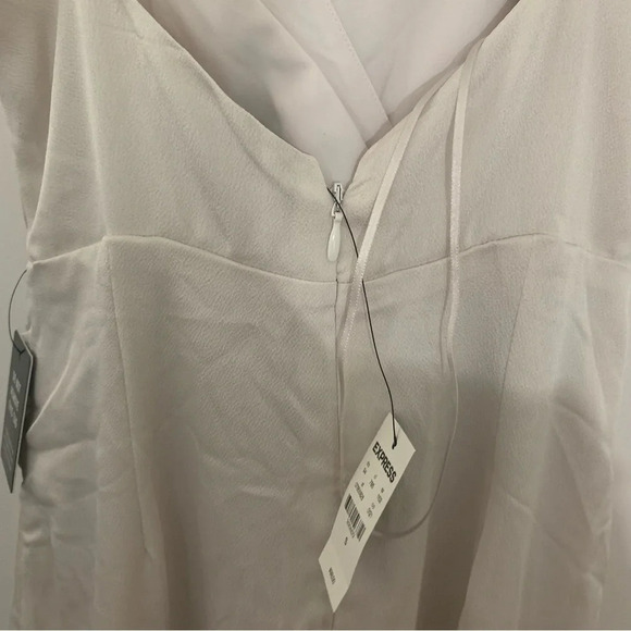 EXPRESS SATIN twist front high low midi dress Size Small NEW WITH TAG Bridal - Picture 6 of 8